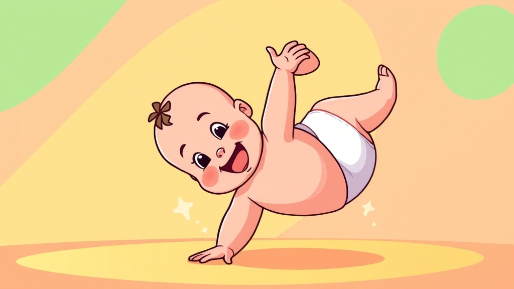 생후 4개월 아기 뒤집기: 시기, 방법, 안전하게 돕는 법 3 뒤집기 시작, 언제쯤? (cartoon 스타일)