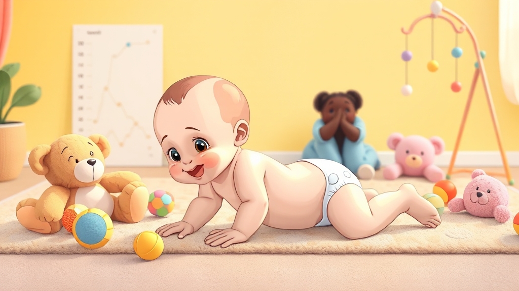배밀이 시기, 평균과 개인차 (illustration 스타일)