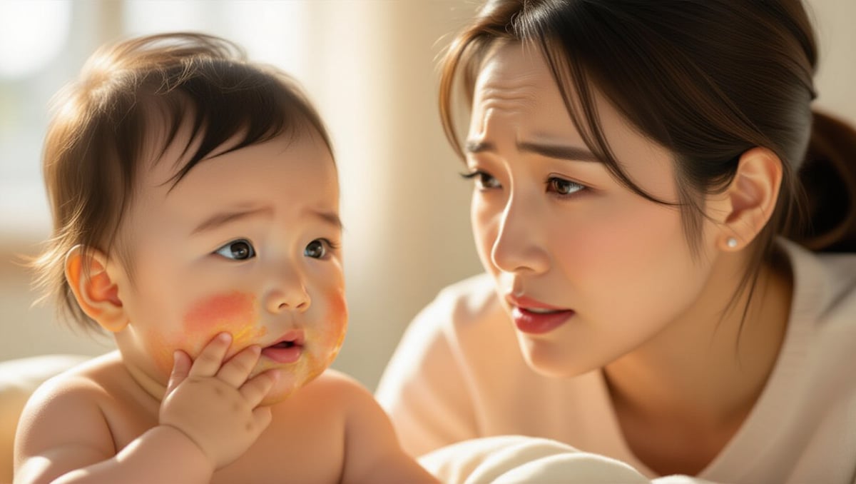 신생아 태열 원인부터 관리법까지: 아기 피부 트러블 완벽 해결 4 💡 태열 vs 아토피 vs 지루성피부염, 어떻게 구분할까요?