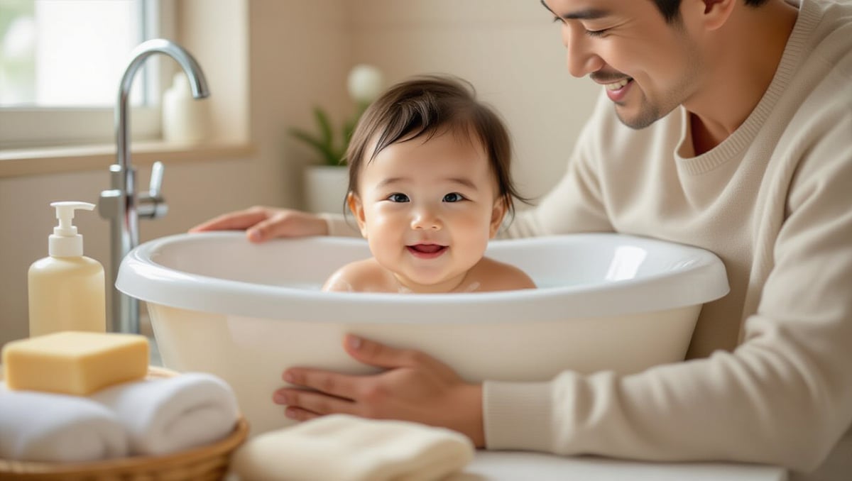 초보 아빠 필수! 신생아 돌봄 A to Z: 수유, 수면, 목욕, 기저귀 완벽 가이드 5 🛁 안전하고 즐거운 신생아 목욕 가이드