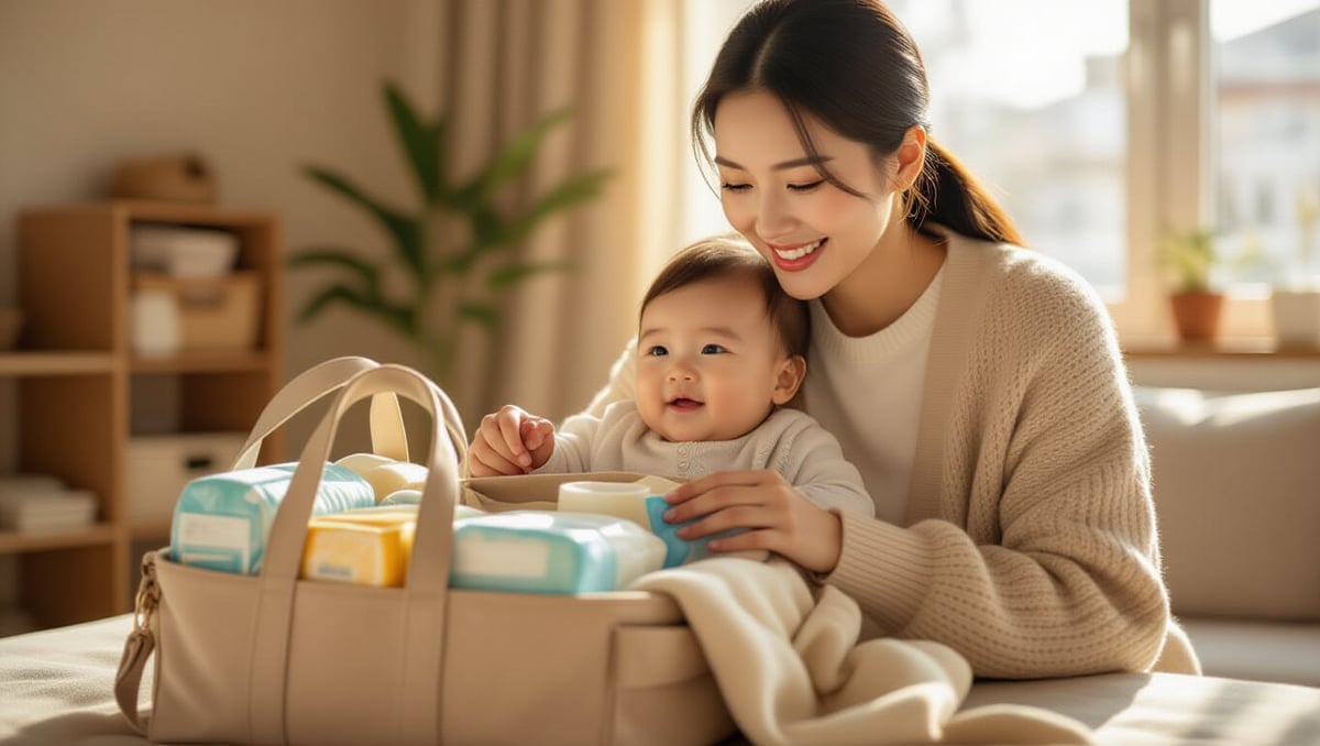 아기 첫 외출, 언제부터? 시기부터 준비물까지 완벽 가이드 4 🎒 안전한 아기 첫 외출, 필수 준비물!
