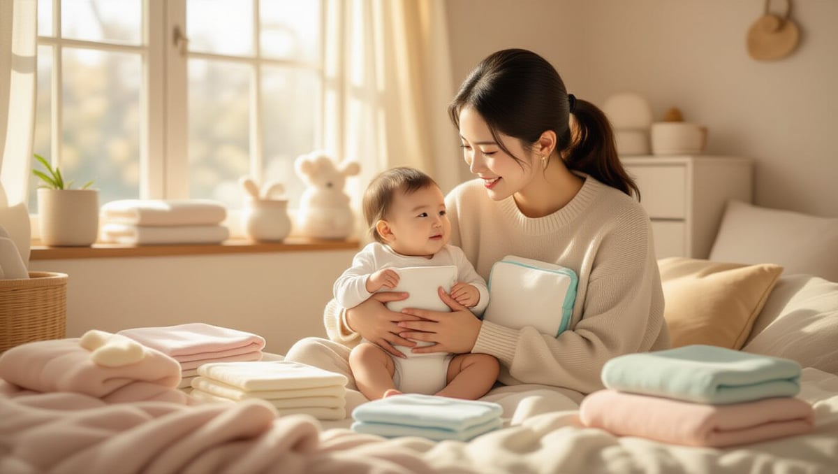천 기저귀 vs 종이 기저귀 완벽 비교: 종류, 사용법, 발진, 경제성, 선택 가이드 3 🌿 천 기저귀 종류와 선택 가이드