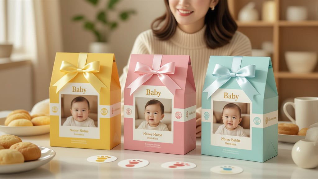 첫돌 답례품, 센스와 실용성 모두 잡는 완벽 가이드 6 🎀 답례품의 특별함을 부각하는 맞춤 포장 및 문구 아이디어